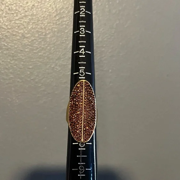 Henri Bendel Tribal Brown Crystal Ring - Picture 4 of 10